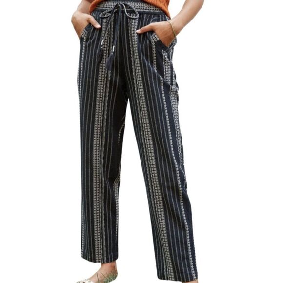 Anthropologie Essential Striped Beach Pants - Picture 5 of 6